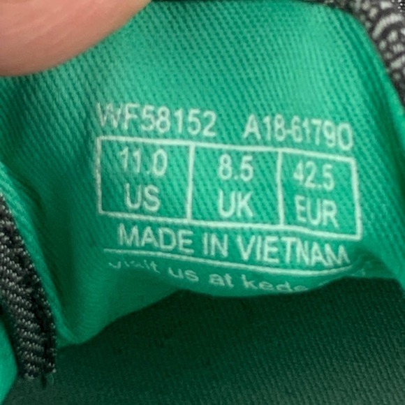 Keds Ortholite Gray Pineapple Lace Up Sneakers Size 11 - Picture 7 of 8